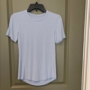 Lululemon Light Blue Short Sleeve Top. Four way stretch soft S